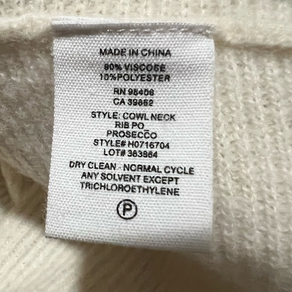 Theory Prosecco Cowl Neck Ribbed Sweater - Picture 5 of 5